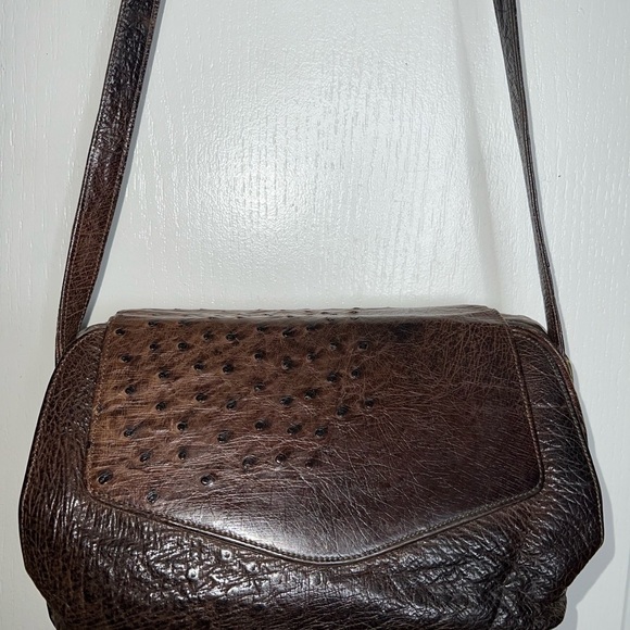 Vintage Gucci Ostrich Crossbody - Picture 7 of 16